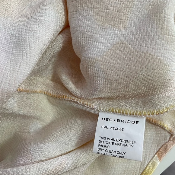 Bec And Bridge Indi V Maxi Dress In Floral Haze Size 6 - Picture 15 of 15